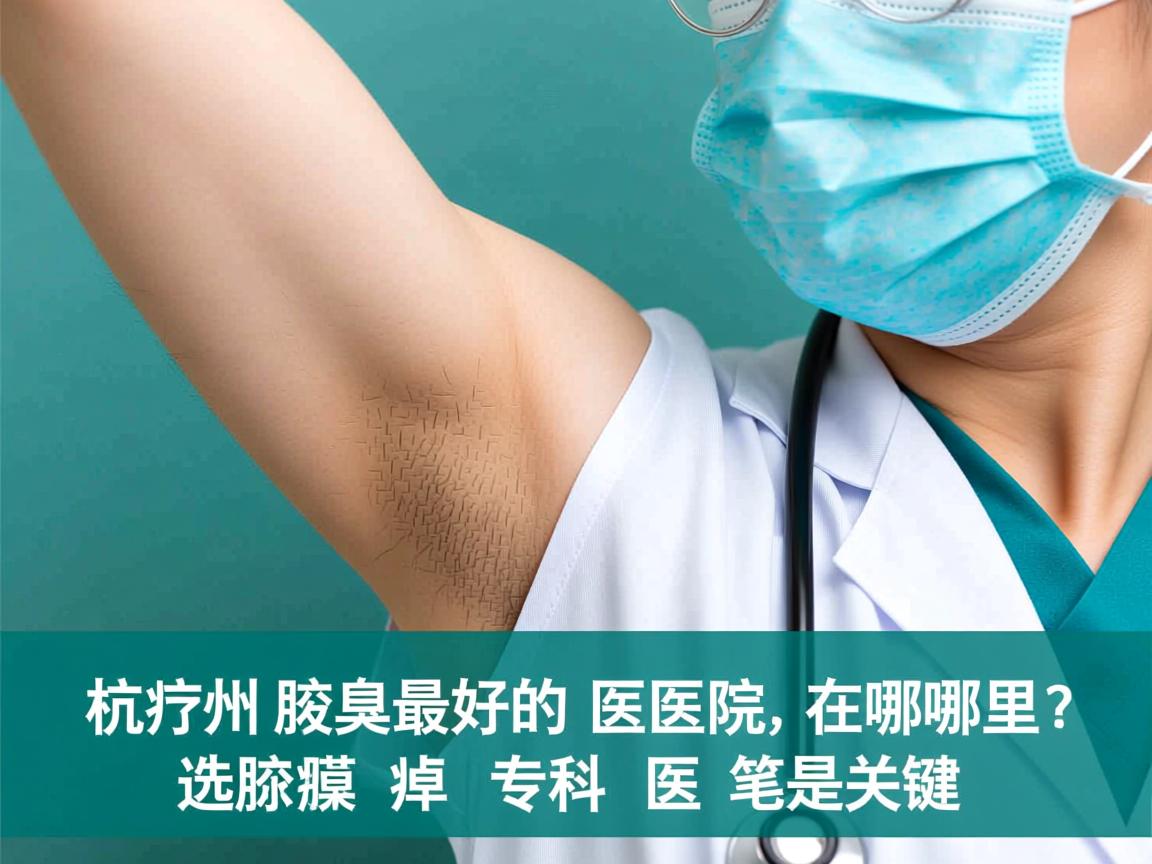 杭州腋臭最好的医院在哪里?选对腋臭专科医院是关键 杭州腋臭最好的医院在哪里?选对腋臭专科医院是关键