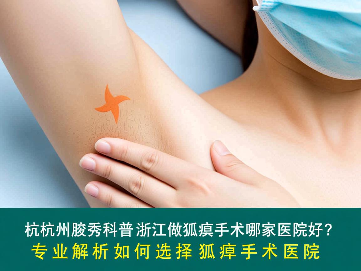 杭州腋秀科普，浙江做狐臭手术哪家医院好？专业解析如何选择狐臭手术医院