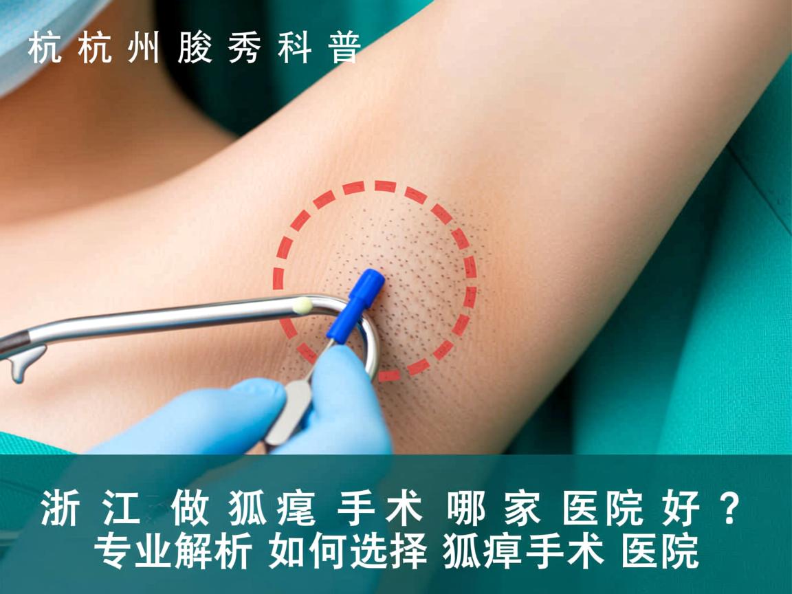 杭州腋秀科普，浙江做狐臭手术哪家医院好？专业解析如何选择狐臭手术医院