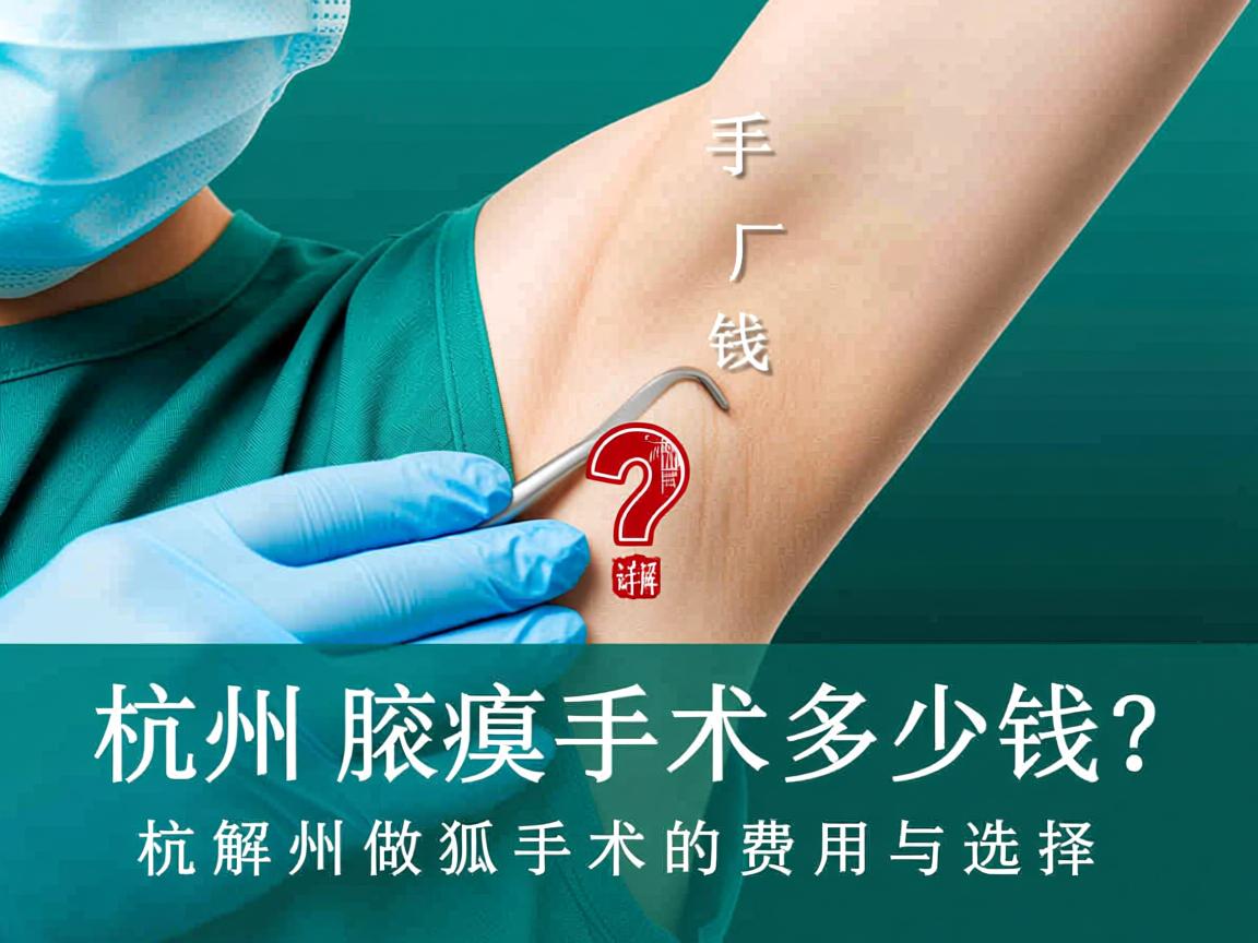 杭州腋臭手术多少钱?详解杭州做狐臭手术的费用与选择 杭州腋臭手术多少钱?详解杭州做狐臭手术的费用与选择