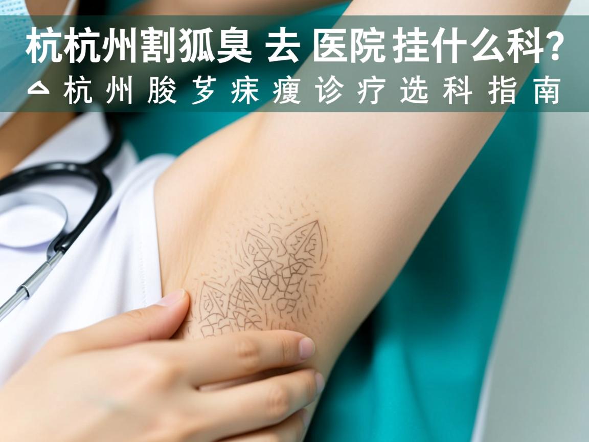 杭州割狐臭去医院挂什么科?杭州腋臭诊疗选科指南 杭州割狐臭去医院挂什么科?杭州腋臭诊疗选科指南