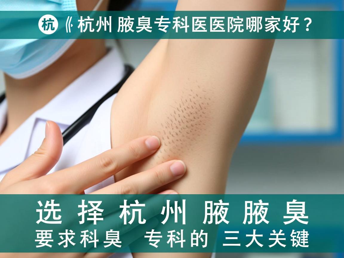 杭州腋臭专科医院哪家好?选择杭州腋臭专科的三大关键 杭州腋臭专科医院哪家好?选择杭州腋臭专科的三大关键