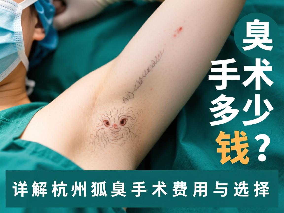 杭州狐臭手术多少钱？详解杭州狐臭手术费用与选择