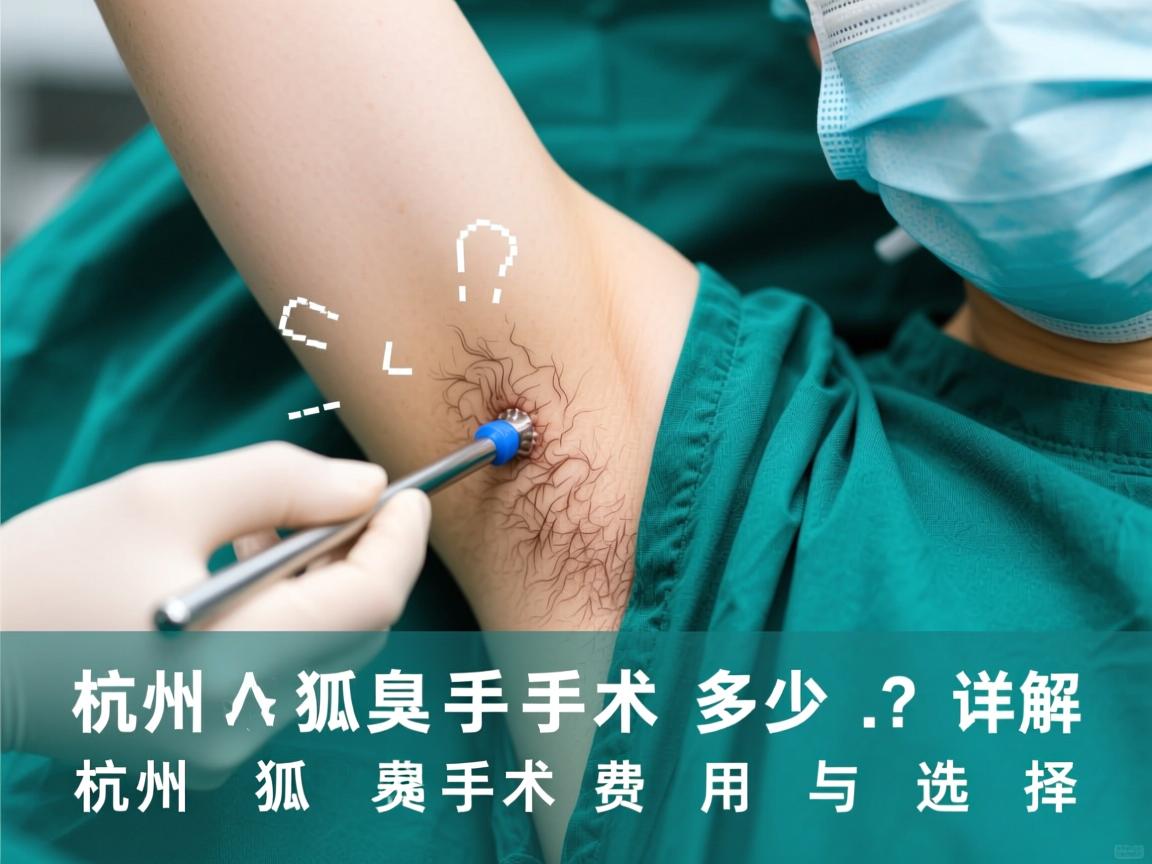 杭州狐臭手术多少钱？详解杭州狐臭手术费用与选择