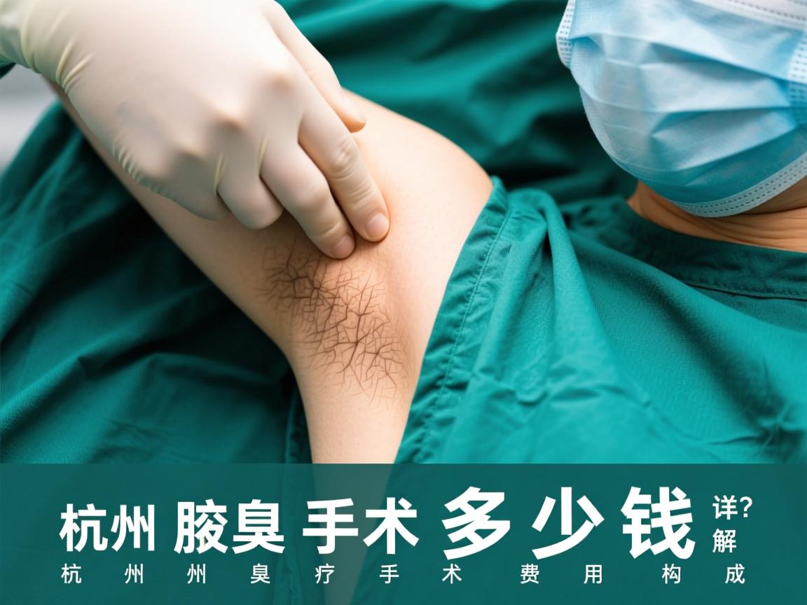杭州腋臭手术多少钱？详解杭州腋臭手术费用构成
