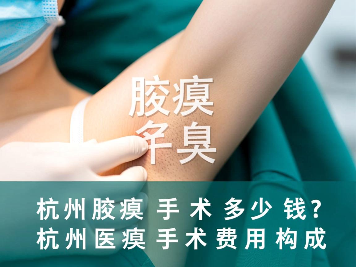 杭州腋臭手术多少钱？详解杭州腋臭手术费用构成