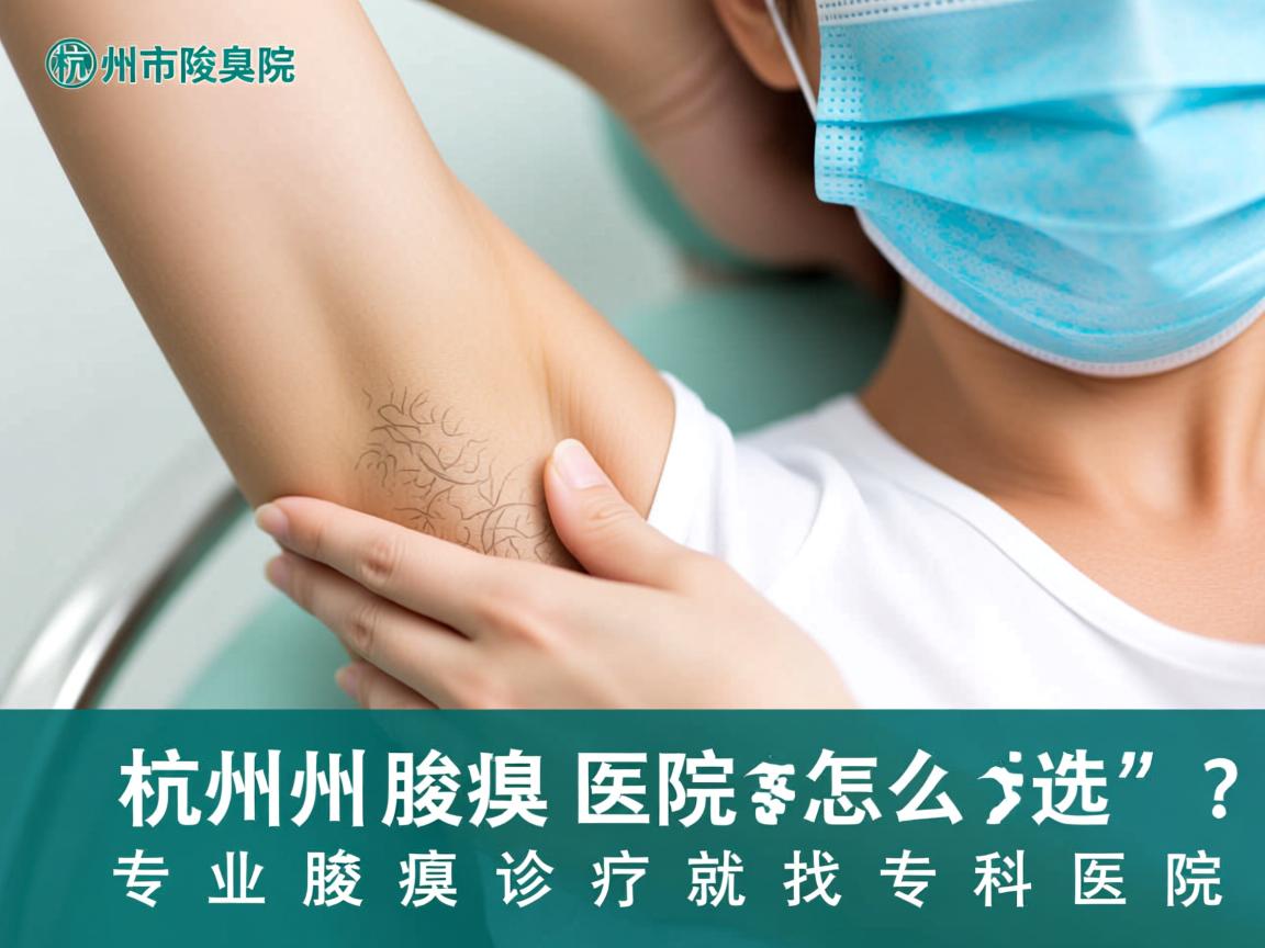 杭州腋臭医院怎么选？专业腋臭诊疗就找专科医院