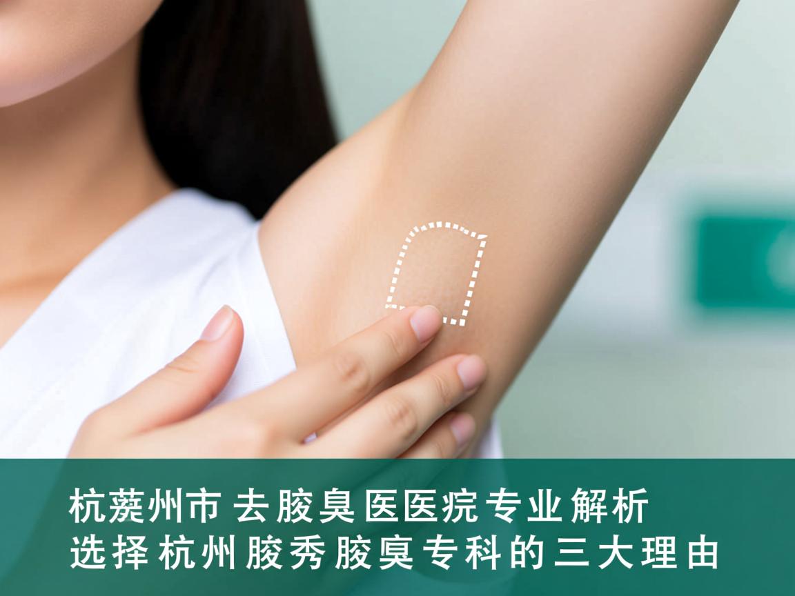 杭州市去腋臭医院专业解析，选择杭州腋秀腋臭专科的三大理由