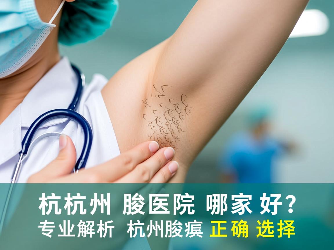 杭州腋臭医院哪家好？专业解析杭州腋臭医院的正确选择
