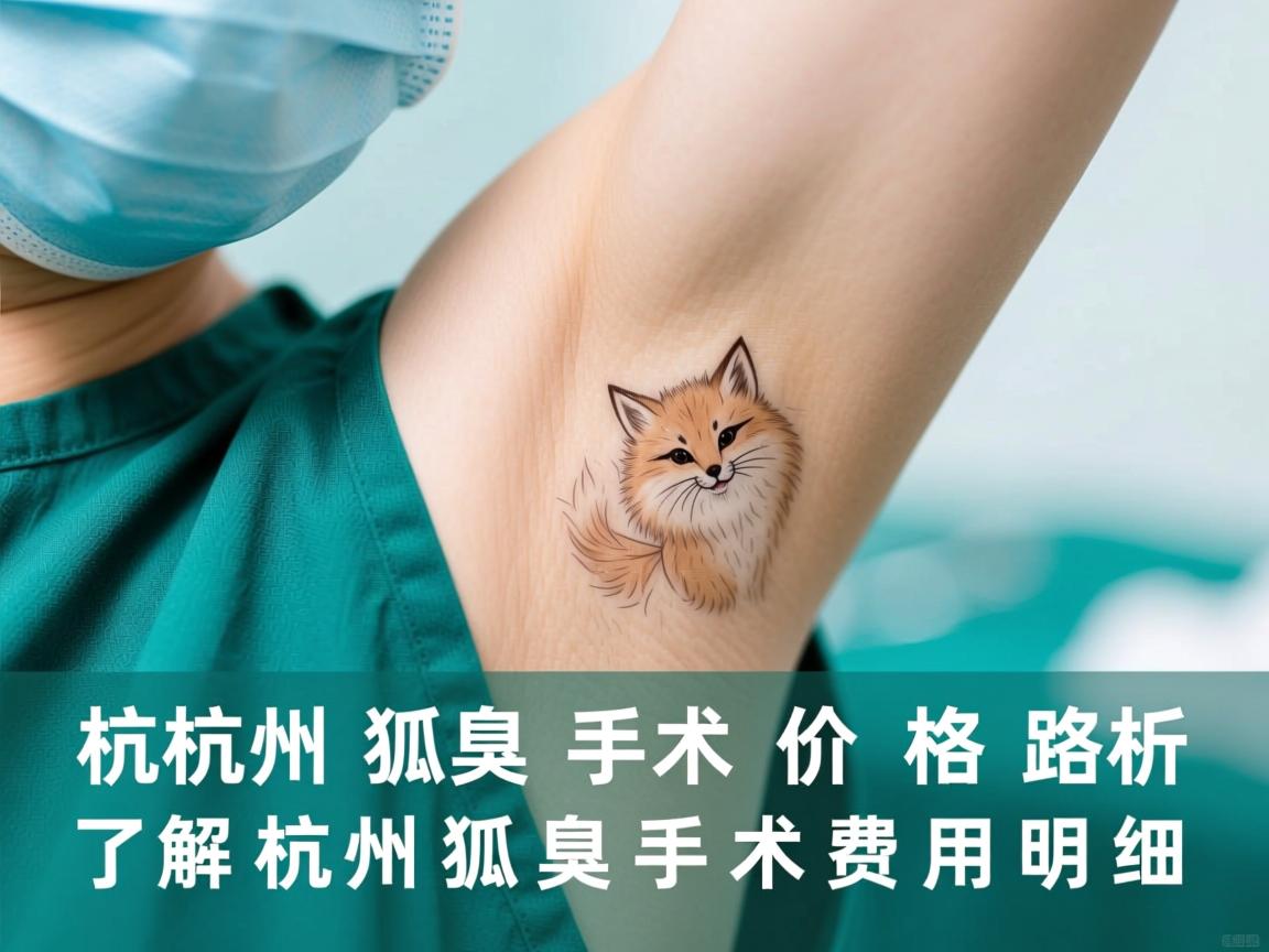杭州狐臭手术价格解析，了解杭州狐臭手术费用明细
