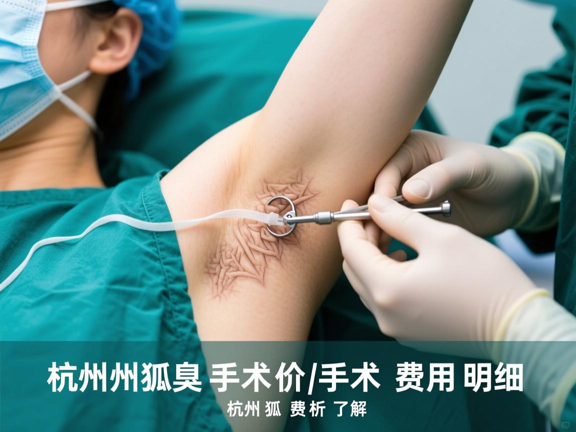 杭州狐臭手术价格解析，了解杭州狐臭手术费用明细