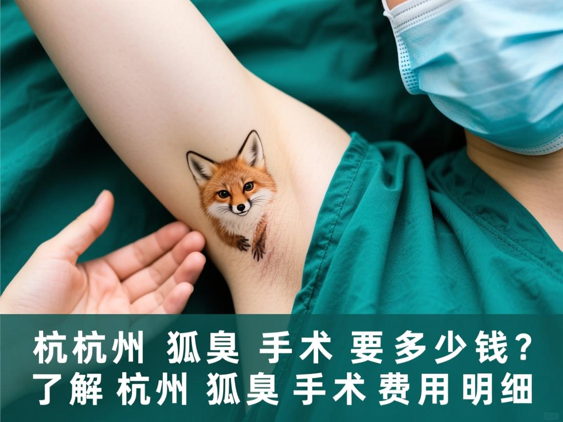 杭州狐臭手术要多少钱？了解杭州狐臭手术费用明细