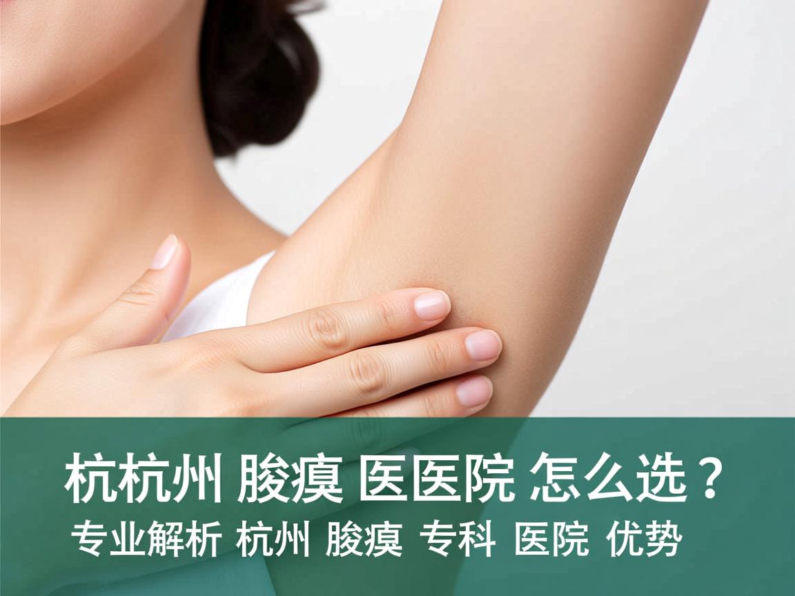 杭州腋臭医院怎么选？专业解析杭州腋臭专科医院优势