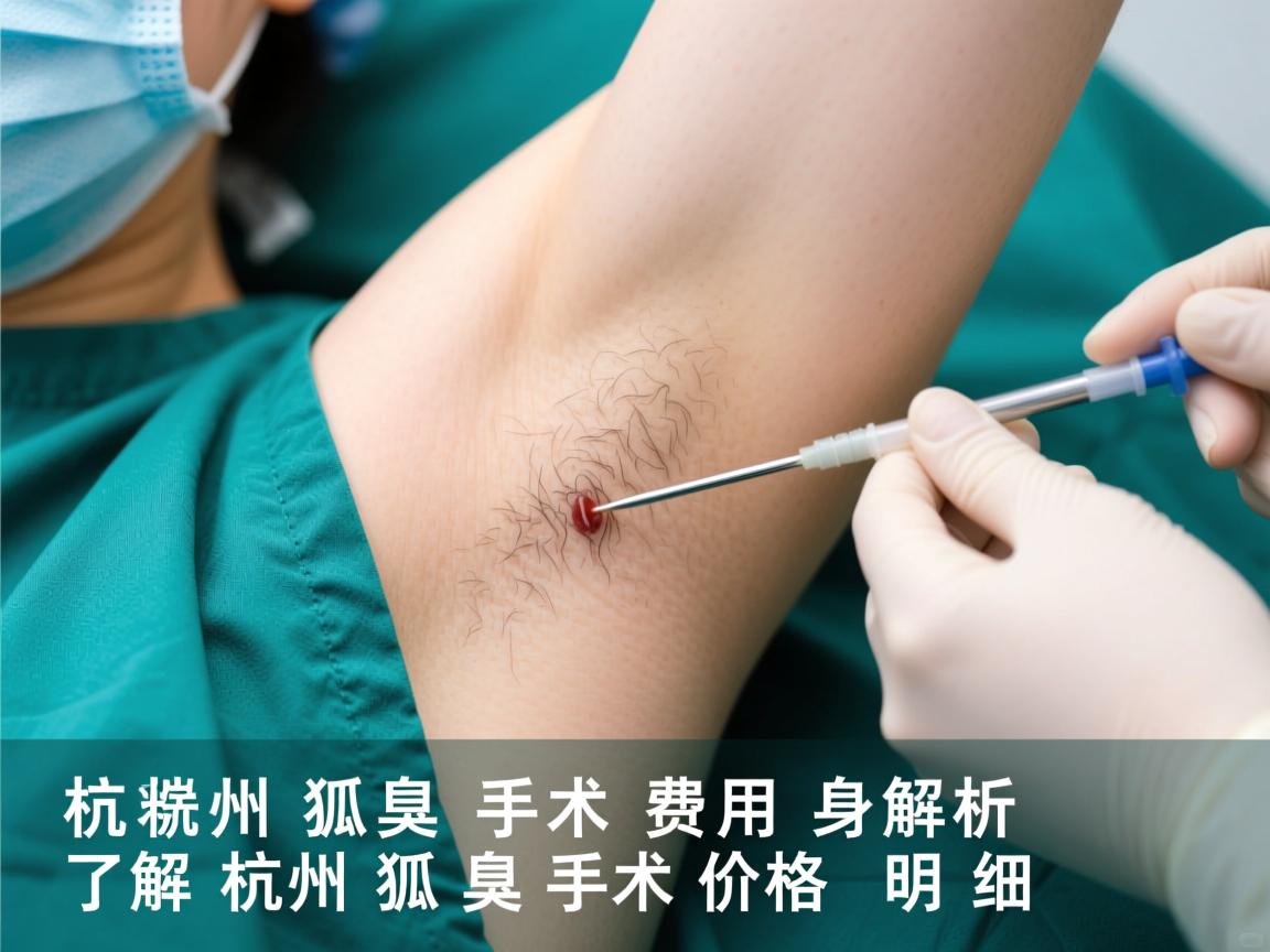 杭州狐臭手术费用解析，了解杭州狐臭手术价格明细