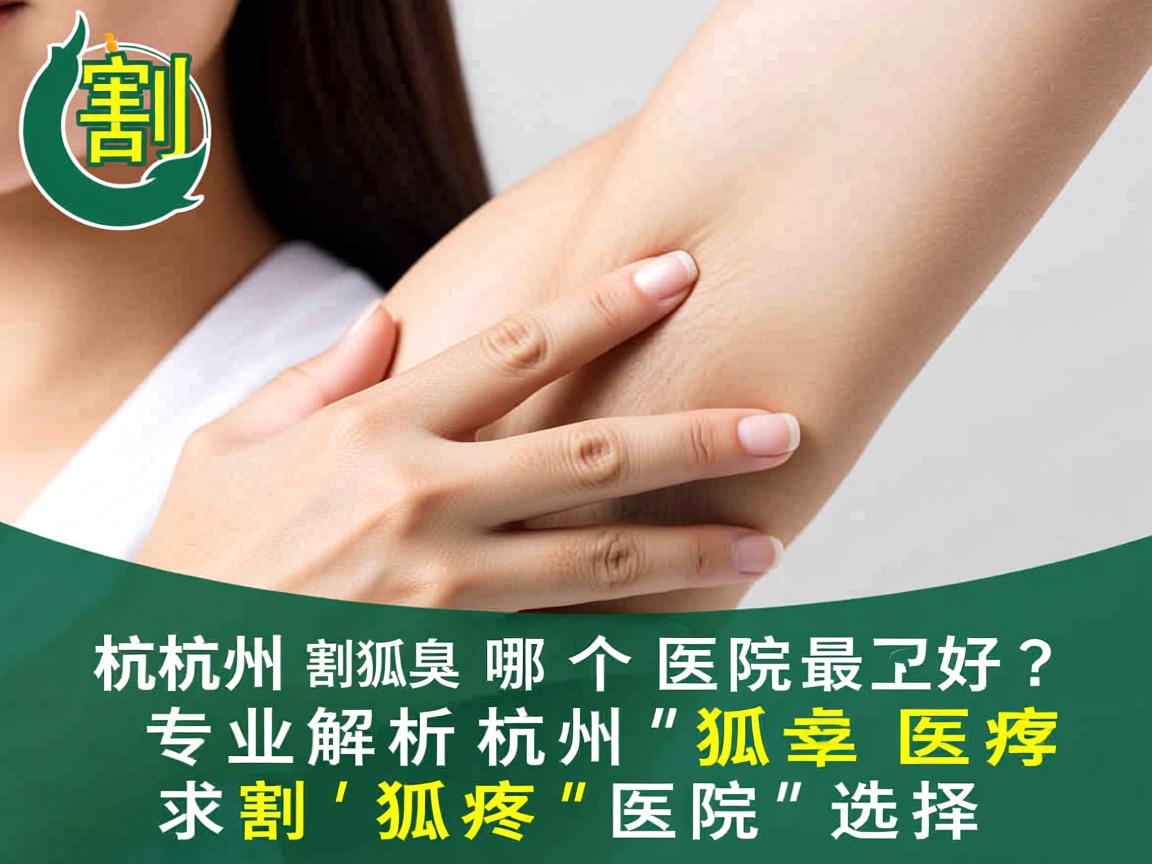 杭州割狐臭哪个医院最好？专业解析杭州割狐臭医院选择