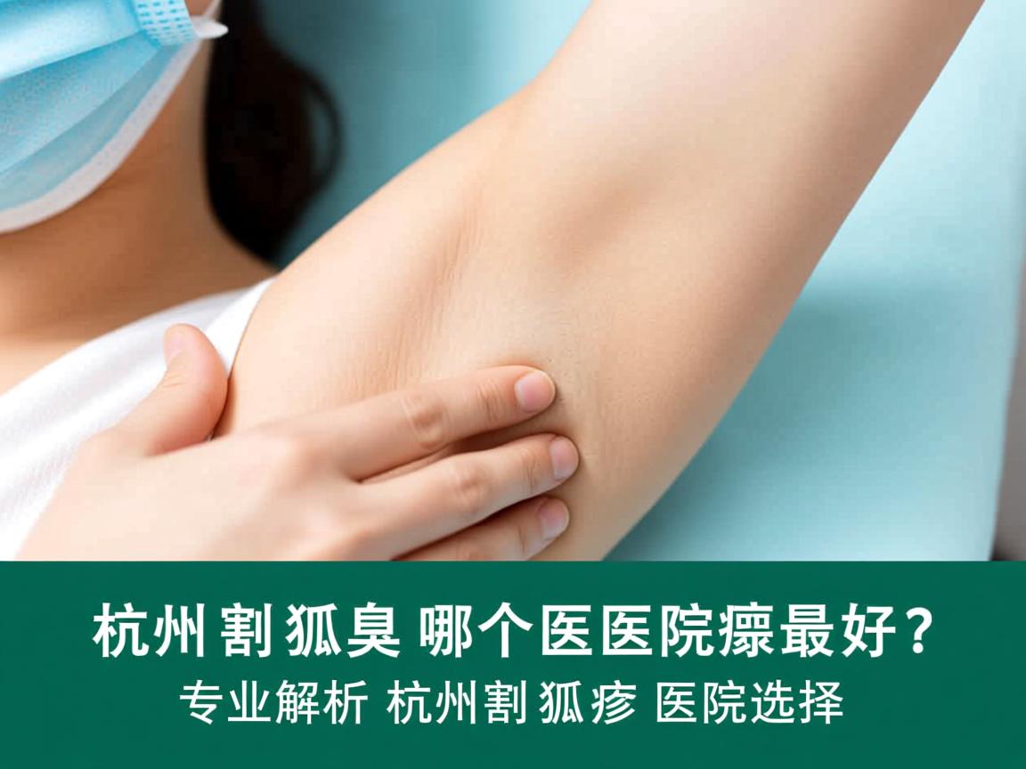 杭州割狐臭哪个医院最好？专业解析杭州割狐臭医院选择