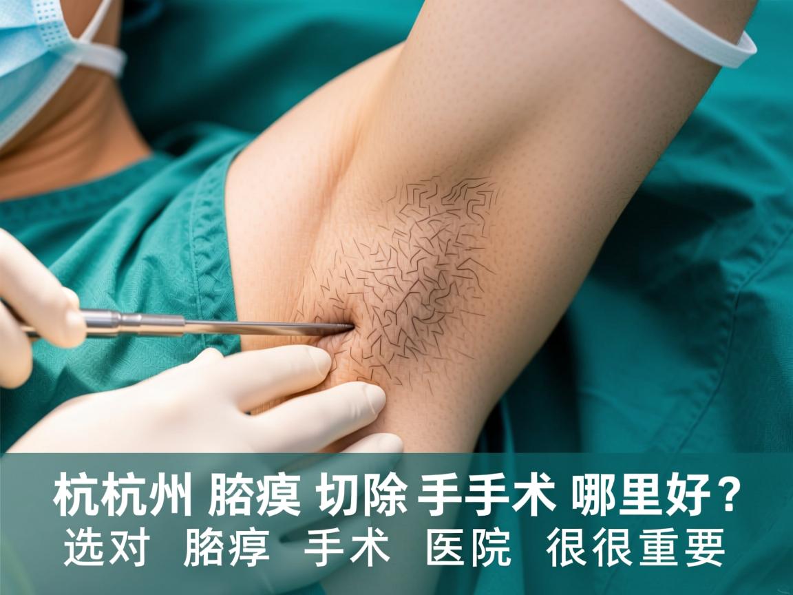 杭州腋臭切除手术哪里好？选对腋臭手术医院很重要