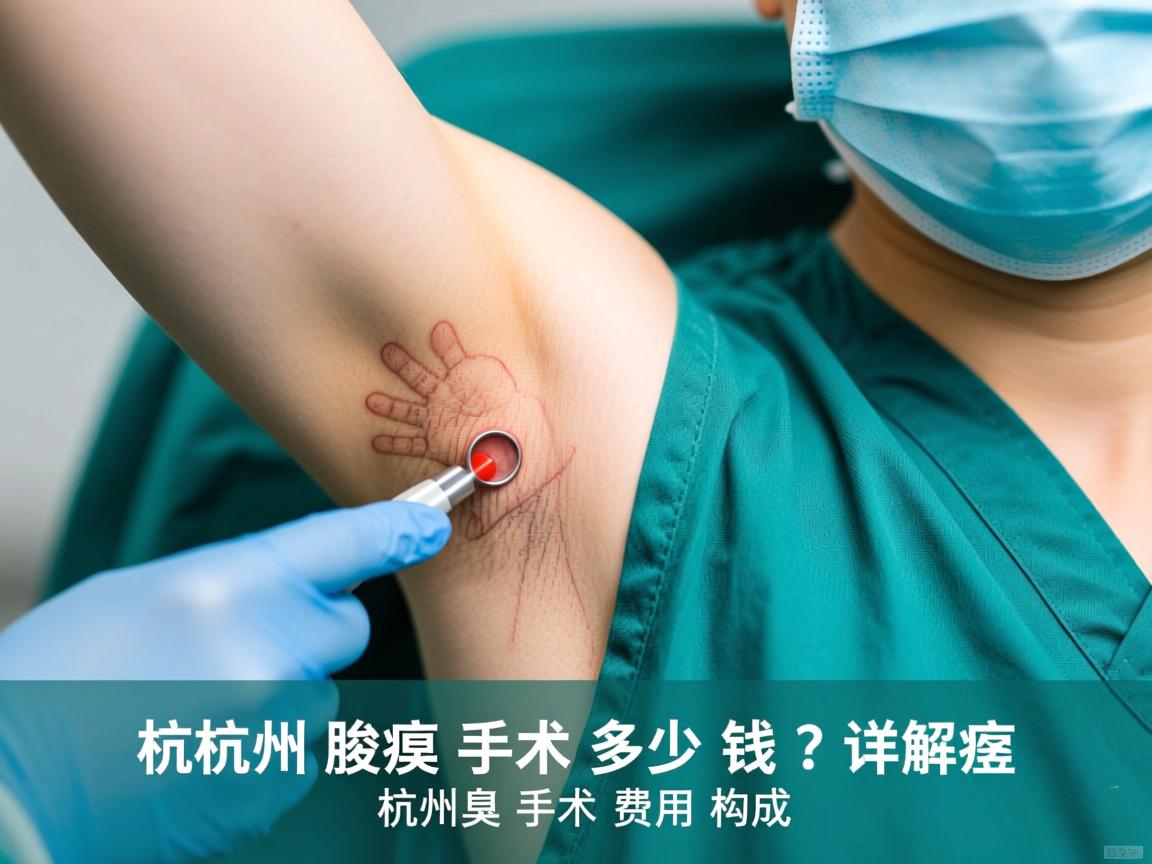 杭州腋臭手术多少钱？详解杭州腋臭手术费用构成