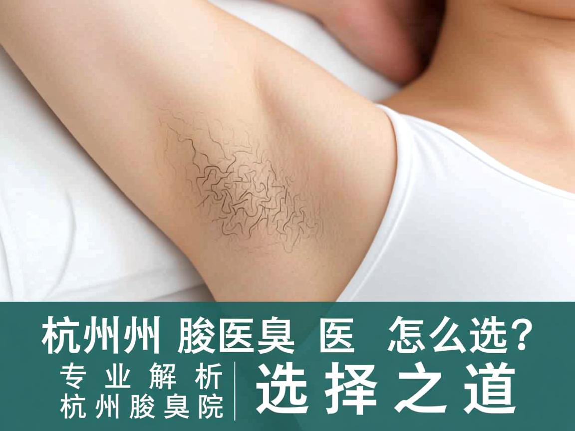 杭州腋臭医院怎么选？专业解析杭州腋臭医院的选择之道
