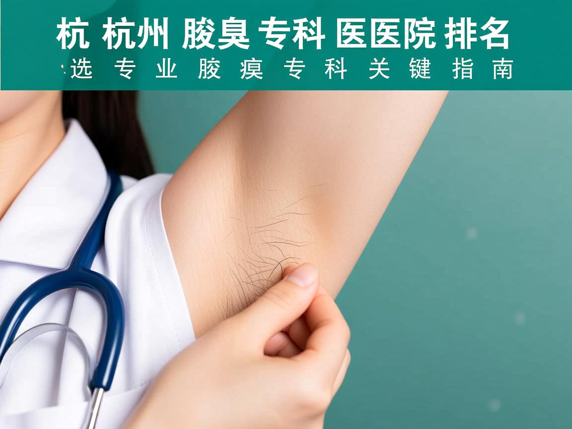 杭州腋臭专科医院排名，选择专业腋臭专科的关键指南