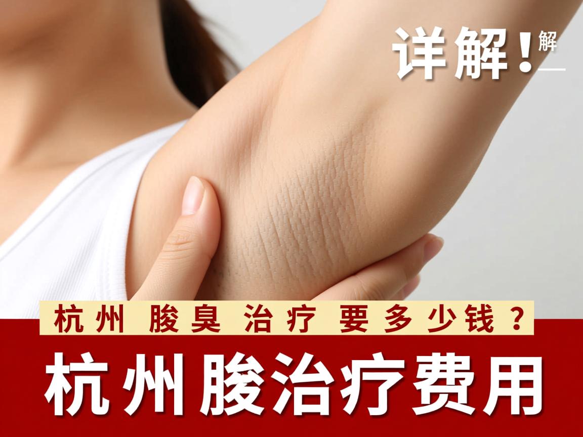 杭州腋臭治疗要多少钱？详解杭州腋臭治疗费用
