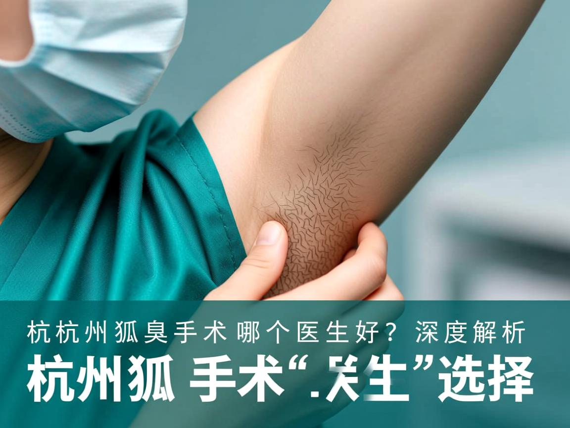 杭州狐臭手术哪个医生好？深度解析杭州狐臭手术医生选择