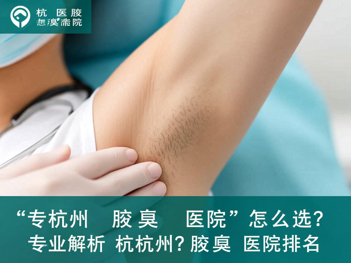 杭州腋臭医院怎么选？专业解析杭州腋臭医院排名