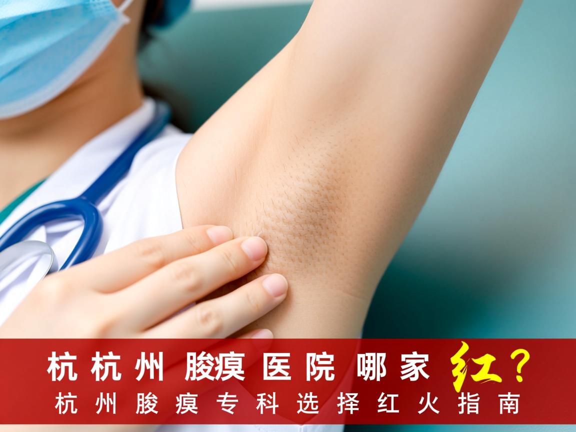 杭州腋臭医院哪家红？杭州腋臭专科选择红火指南