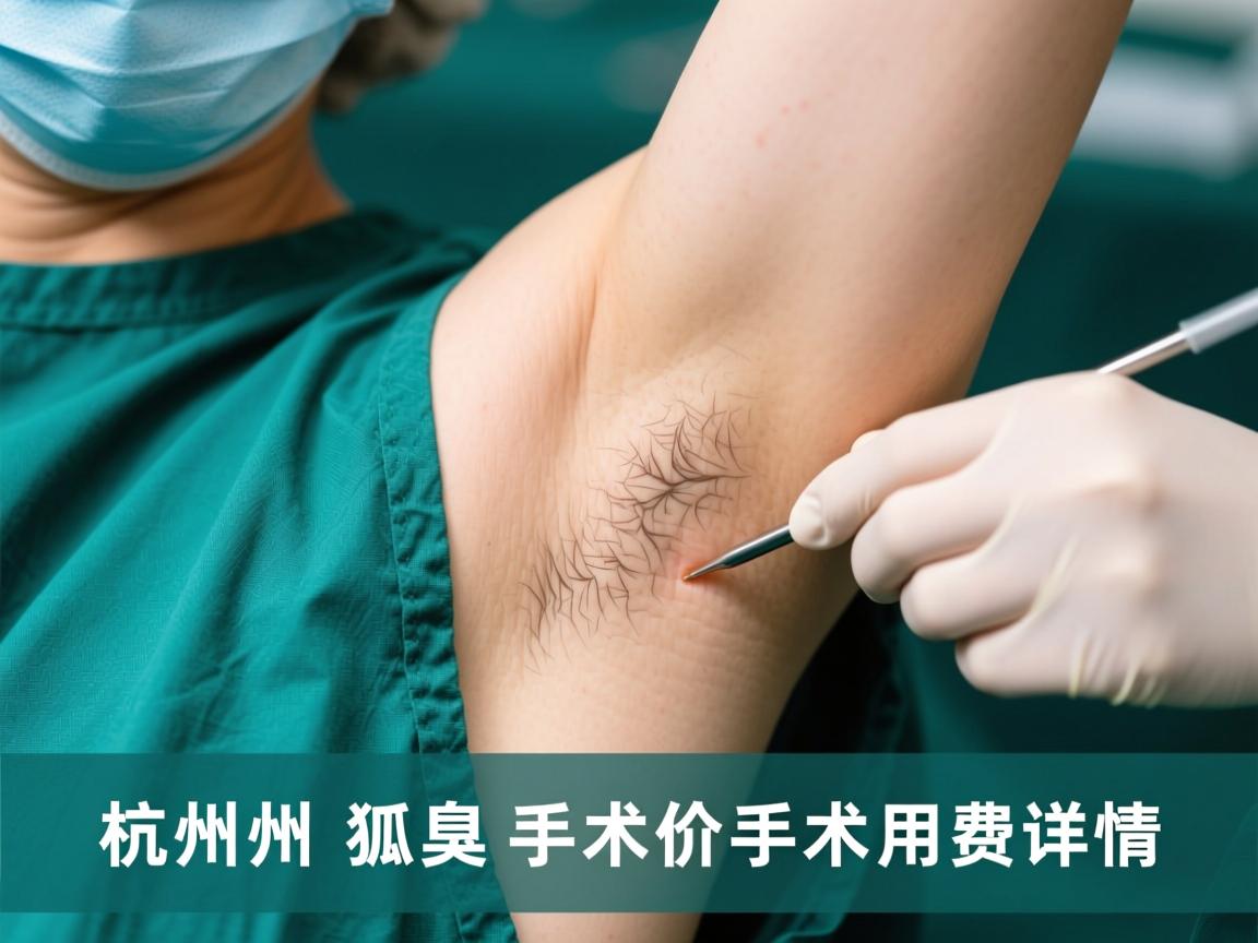 杭州狐臭手术价格解析，了解杭州狐臭手术费用详情