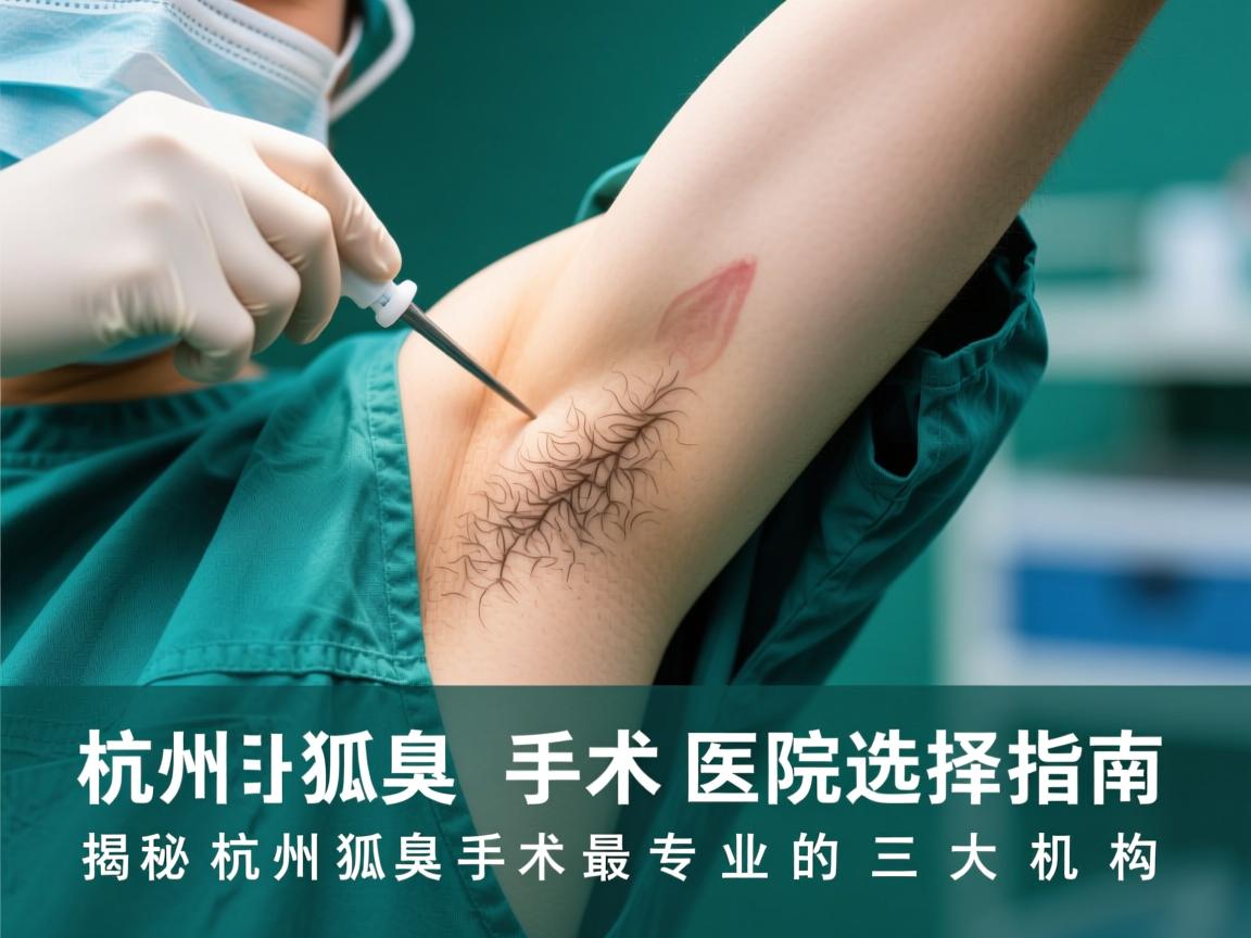 杭州狐臭手术医院选择指南，揭秘杭州狐臭手术最专业的三大机构