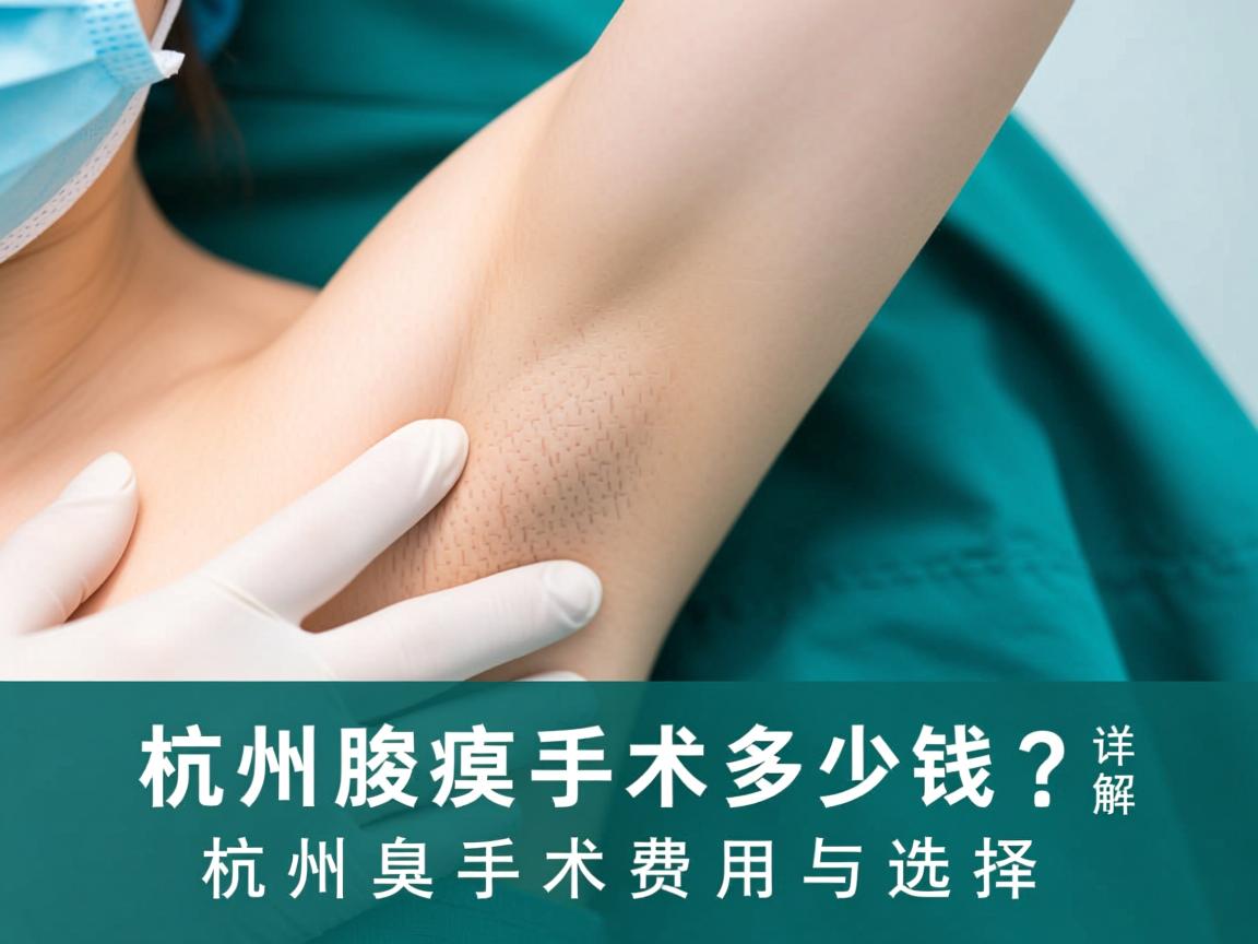 杭州腋臭手术多少钱?详解杭州腋臭手术费用与选择 杭州腋臭手术多少钱?详解杭州腋臭手术费用与选择