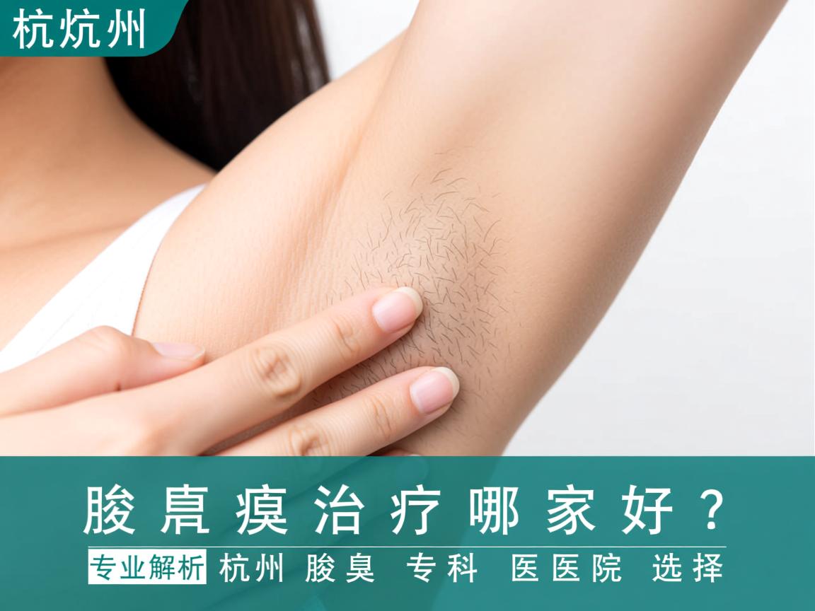 杭州腋臭治疗哪家好？专业解析杭州腋臭专科医院选择