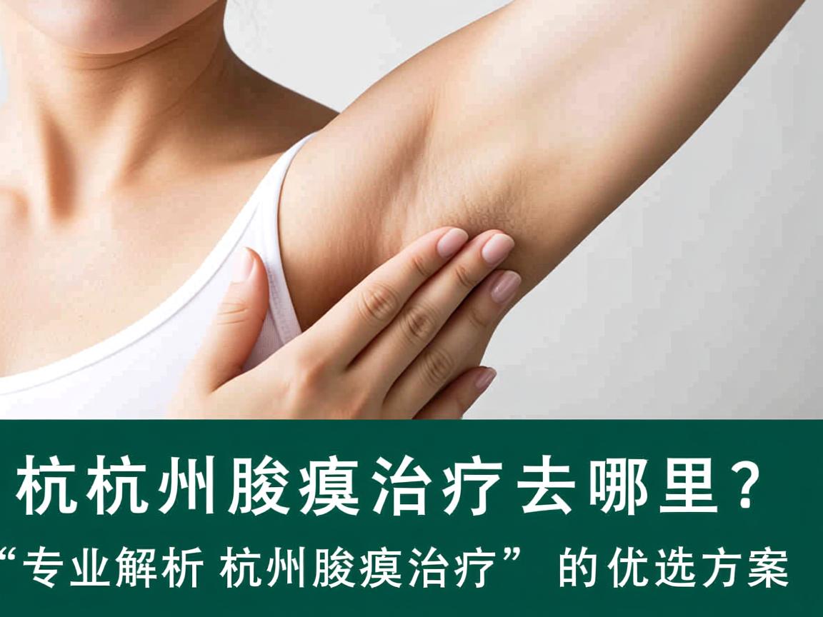 杭州腋臭治疗去哪里？专业解析杭州腋臭治疗的优选方案
