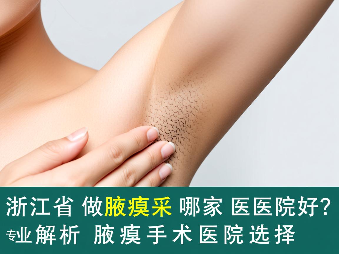 浙江省做腋臭手术哪家医院好？专业解析腋臭手术医院选择