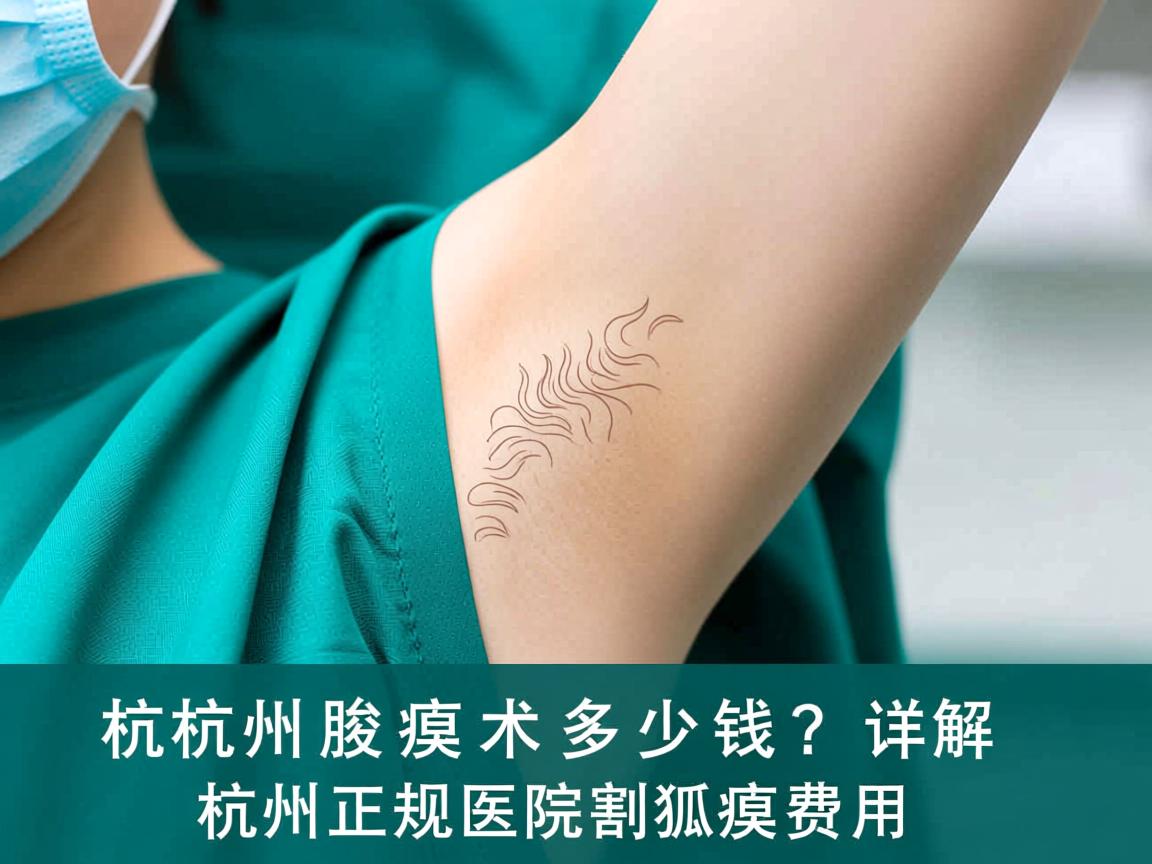 杭州腋臭手术多少钱？详解杭州正规医院割狐臭费用