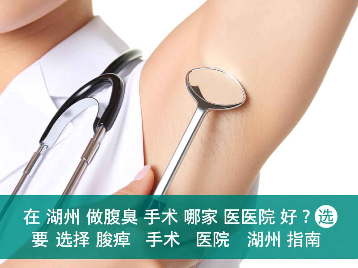 在湖州做腋臭手术哪家医院好？选择腋臭手术医院的湖州指南