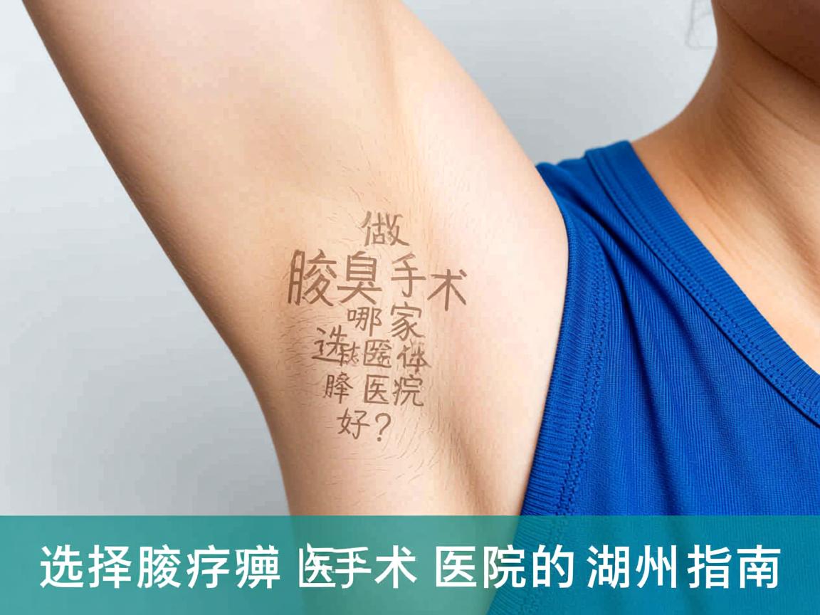 在湖州做腋臭手术哪家医院好？选择腋臭手术医院的湖州指南
