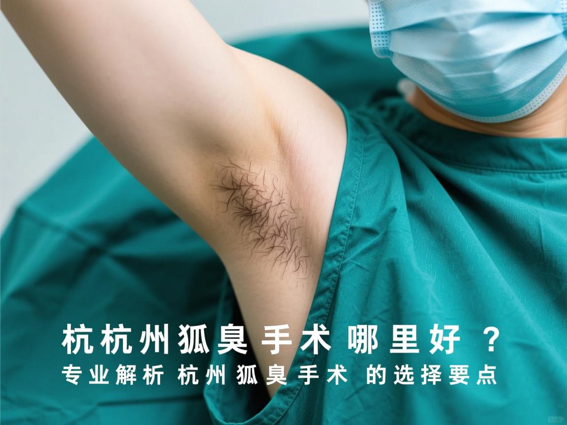 杭州狐臭手术哪里好？专业解析杭州狐臭手术的选择要点