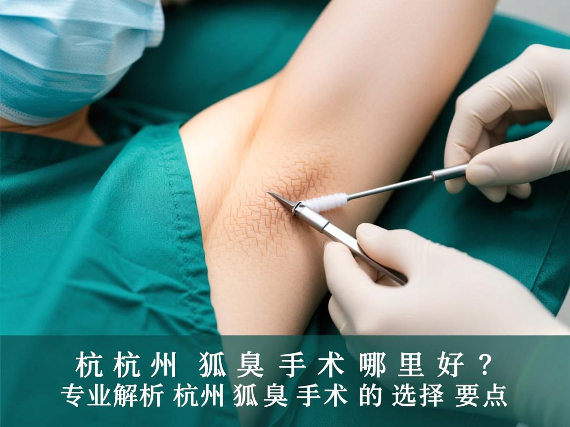 杭州狐臭手术哪里好？专业解析杭州狐臭手术的选择要点