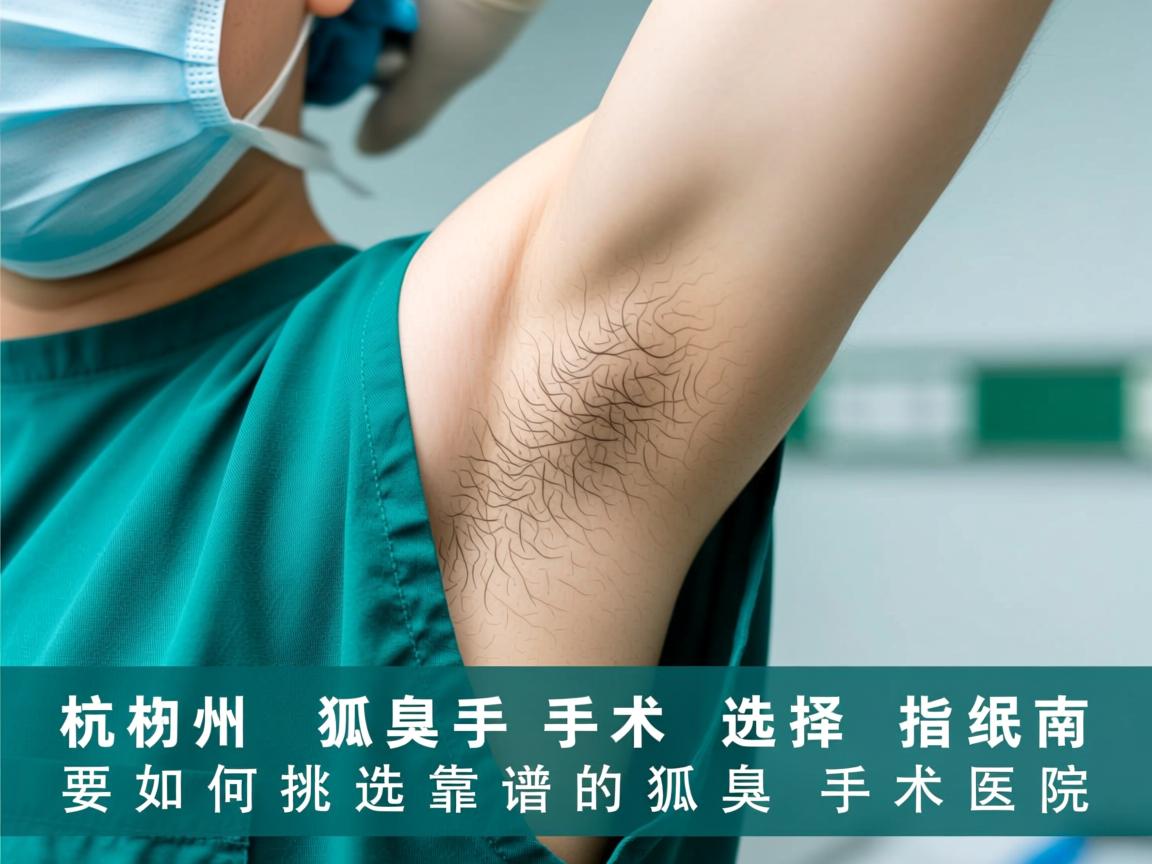 杭州狐臭手术选择指南,如何挑选靠谱的狐臭手术医院 杭州狐臭手术选择指南,如何挑选靠谱的狐臭手术医院
