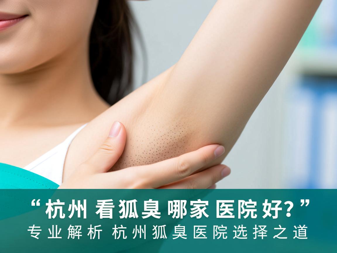 杭州看狐臭哪家医院好？专业解析杭州狐臭医院选择之道