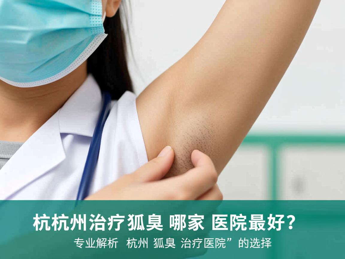 杭州治疗狐臭哪家医院最好？专业解析杭州狐臭治疗医院的选择