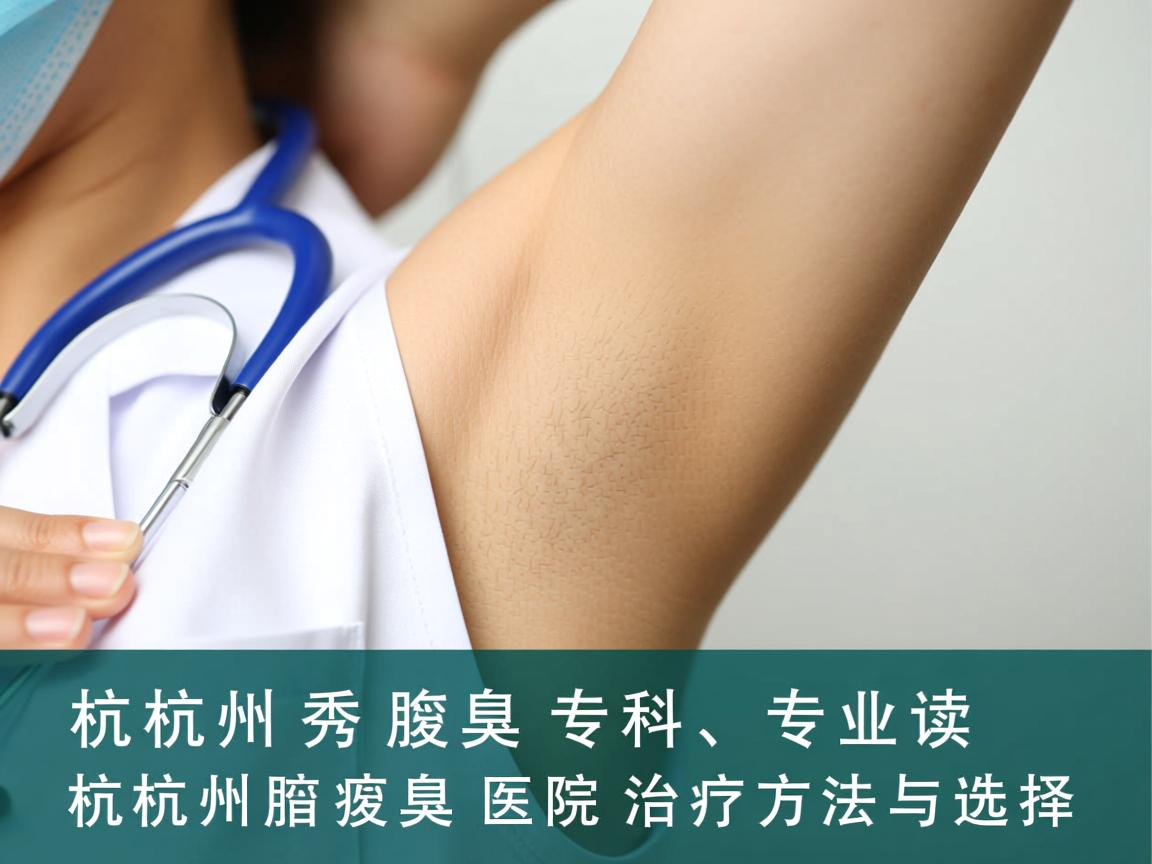 杭州腋秀腋臭专科，专业解读杭州腋臭医院治疗方法与选择