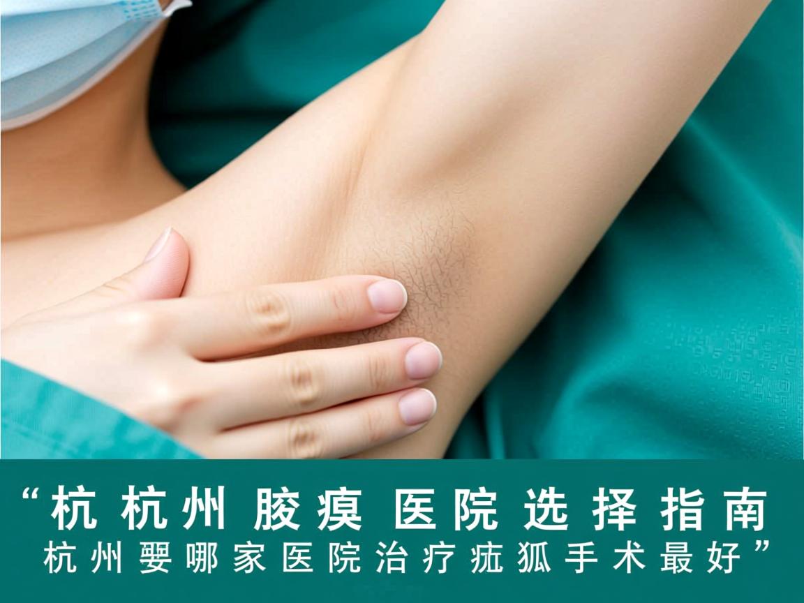 杭州腋臭医院选择指南，杭州哪家医院治疗狐臭手术最好