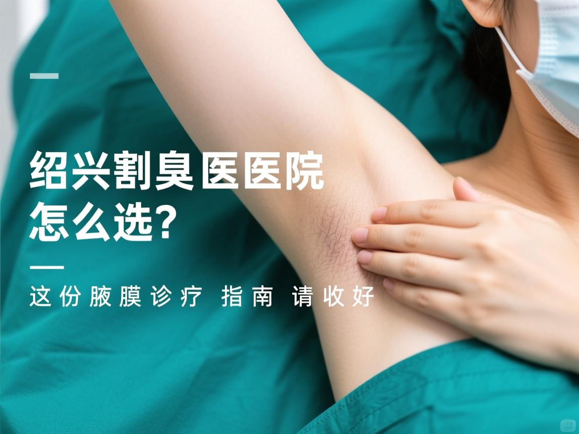绍兴割腋臭医院怎么选？这份腋臭诊疗指南请收好