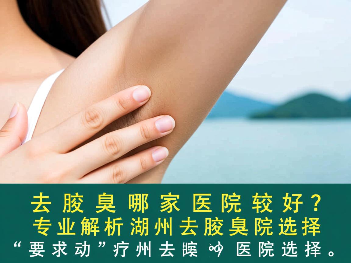 湖州去腋臭哪家医院较好？专业解析湖州去腋臭医院选择
