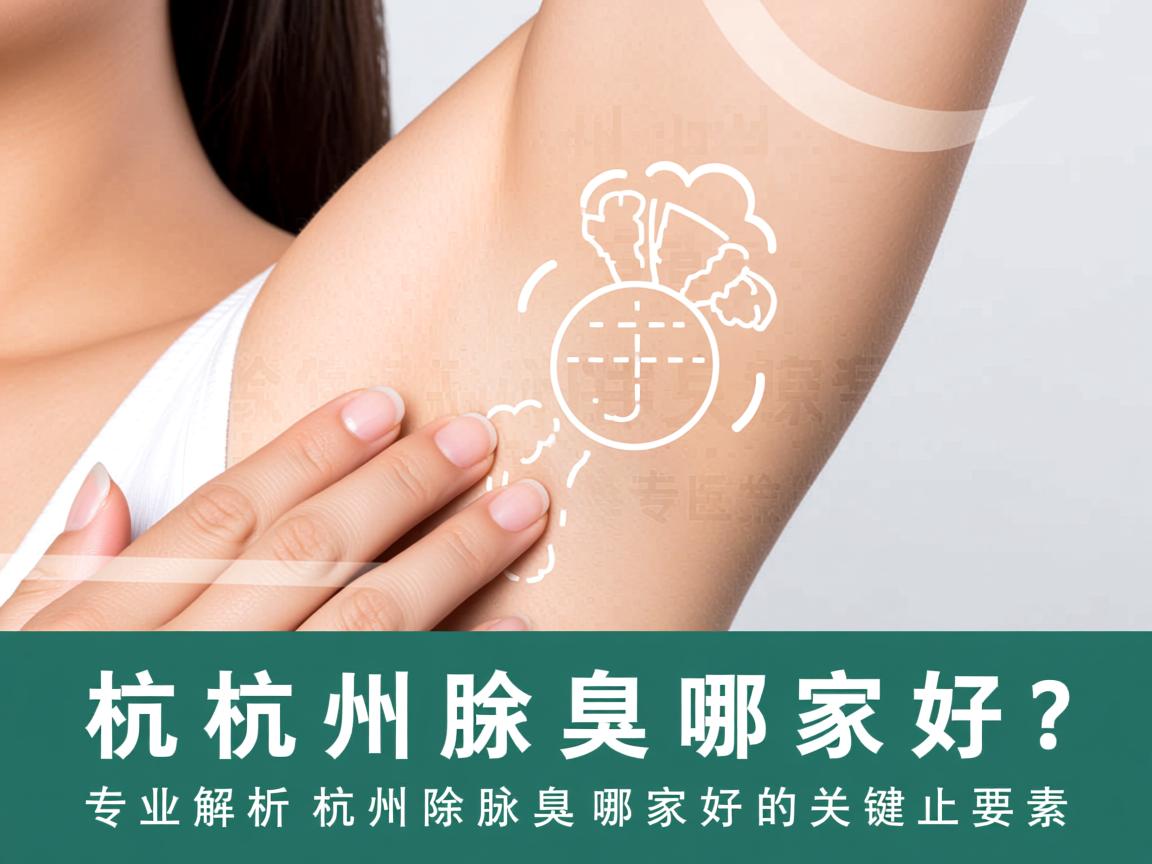 杭州除腋臭哪家好？专业解析杭州除腋臭哪家好的关键要素