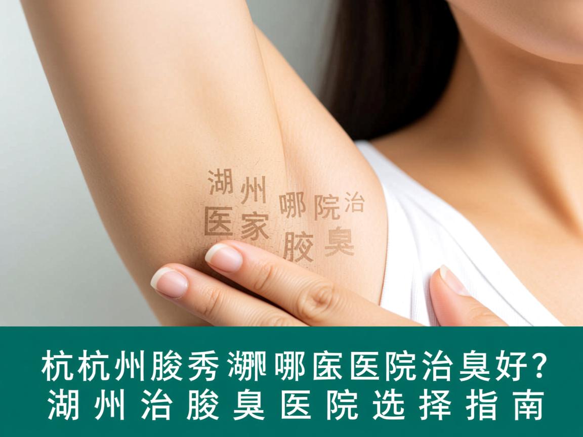杭州腋秀解析，湖州哪家医院治腋臭好？湖州治腋臭医院选择指南