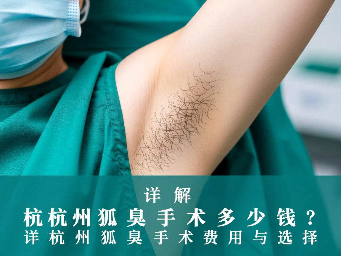 杭州狐臭手术多少钱?详解杭州狐臭手术费用与选择 杭州狐臭手术多少钱?详解杭州狐臭手术费用与选择