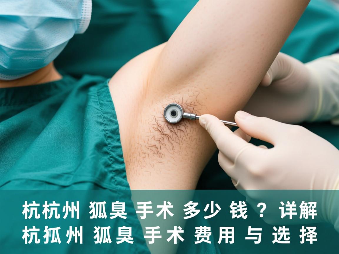 杭州狐臭手术多少钱?详解杭州狐臭手术费用与选择 杭州狐臭手术多少钱?详解杭州狐臭手术费用与选择